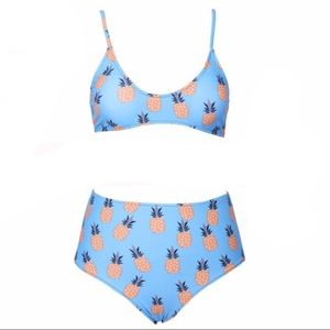 Cupshe Pineapple High Waisted Bikini